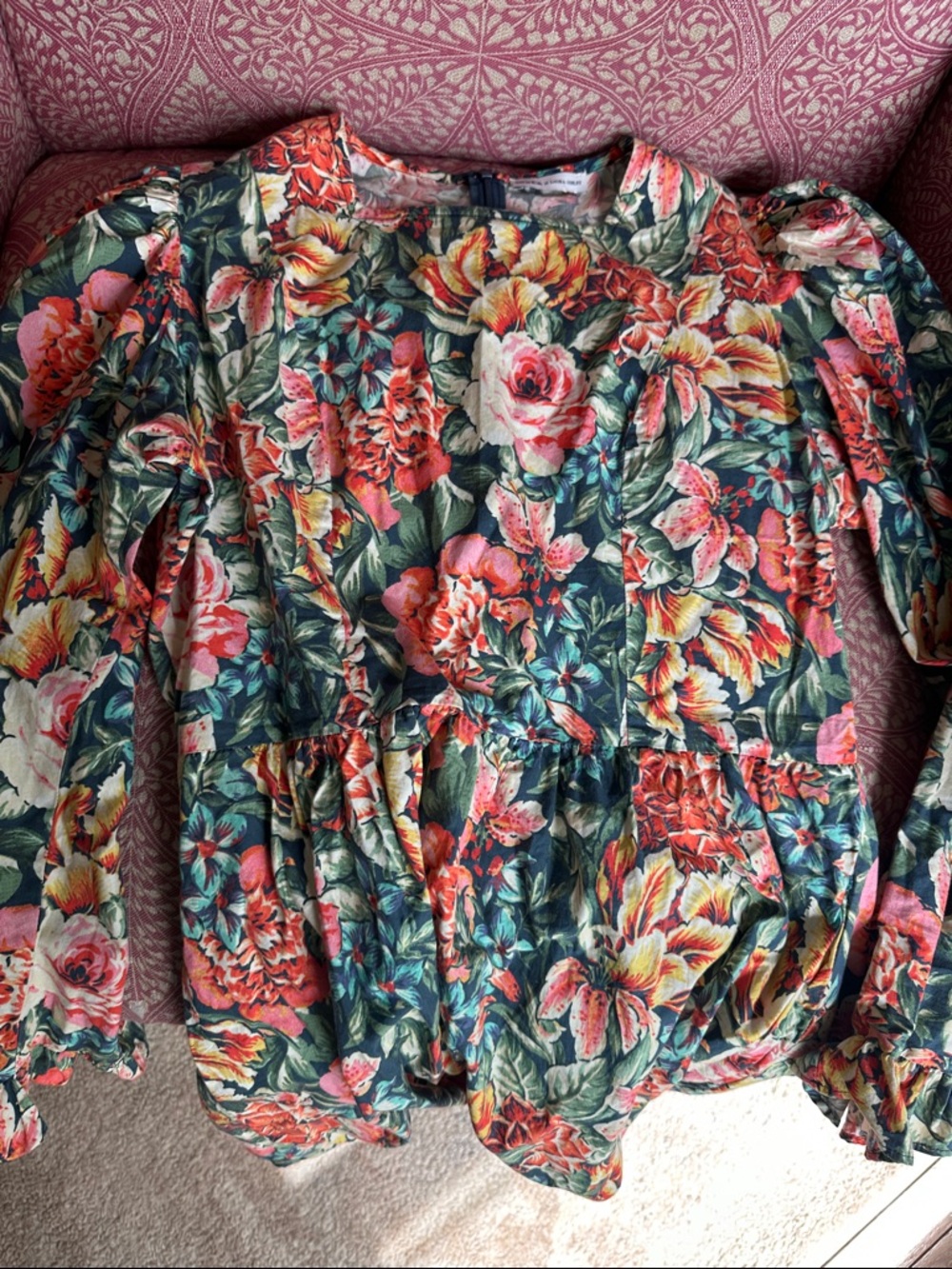 Batsheva x Laura Ashley prairie dress in Seren size 8